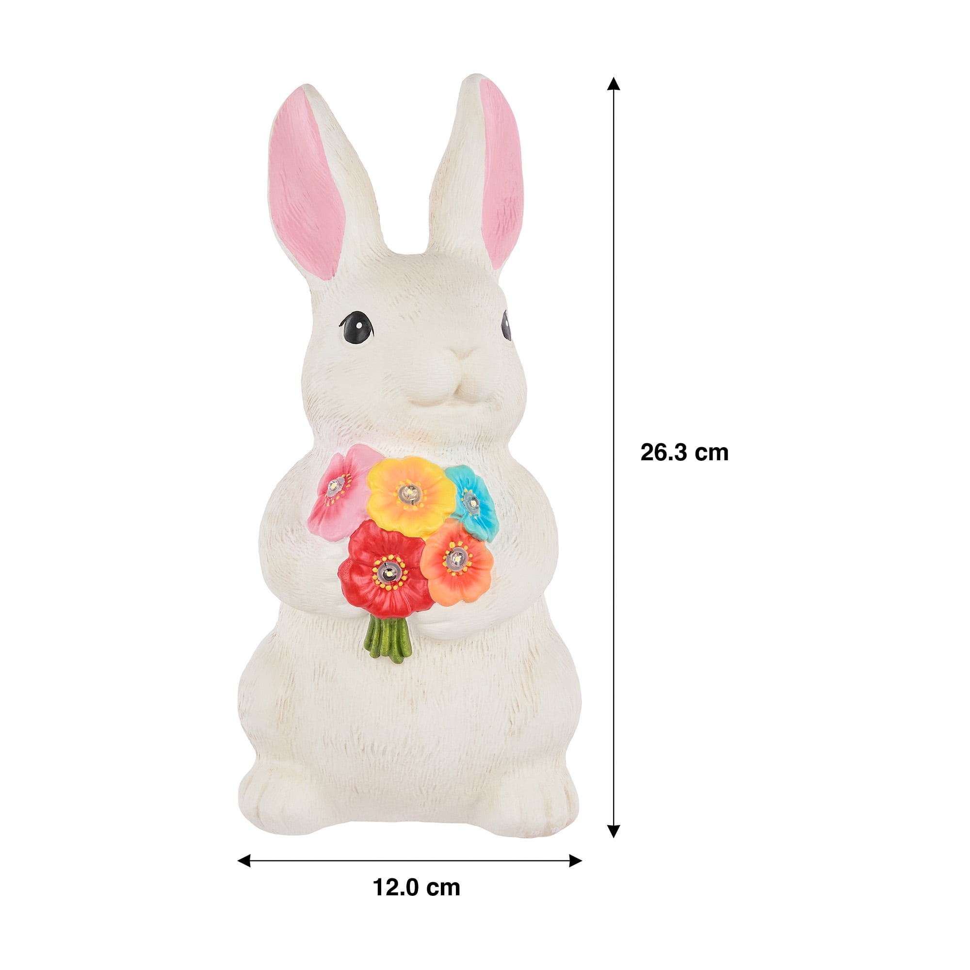 Mainstays Solar Bunny Garden Statue
