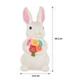 thumbnail image 3 of Mainstays Solar Bunny Garden Statue, 3 of 9