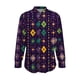 thumbnail image 2 of TaTaai Ladies Printed Carnival Blouse Long Sleeve Round Neck Casual Polyester Top Lightweight Festival Wear Size Up Advice Gift, 2 of 5