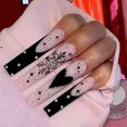 thumbnail image 3 of Pegatinas de Uñas de Corazón Negro Francés TUNC, 3 of 5