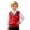 Red, variant on Kids Boys Girls V Neck Sweater Vest Sleeveless School Uniform First Day of School Essential Size 1-2 Years