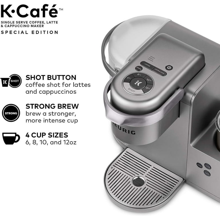 Keurig K-Cafe Special Edition Single Serve K-Cup Pod Coffee Maker with Milk  Frother Nickel 5000200558 - Best Buy