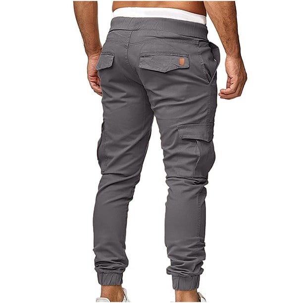 Pantalon Cargo Jogging Homme - Grande Taille Coton Décontracté - Poches Zippées - Confort Sport Et Daily Wear