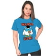 thumbnail image 4 of Wanna Lick? Mr. Owl Tootsie Pop Funny Women's T Shirt Ladies Tee Brisco Brands S, 4 of 5