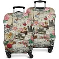 thumbnail image 2 of World Famous Scenery Elastic Luggage Cover Washable Eiffel Tower and Arc de Triomphe Travel Suitcase Cover Fit 22-24in Luggage Cover (No Luggage, Cover only), 2 of 6