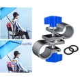 thumbnail image 3 of Universal Fishing Umbrella Stand Holder Clamp Umbrella Rod Functional Tools Parts Fixed Clip Accessories Detachable Rotation for Garden Fishing , 88x35mm, 3 of 8