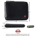 thumbnail image 4 of Alpine Swiss Zipper Bifold Wallet for Men Women RFID Protected Genuine Leather, 4 of 6