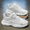 White, variant on Men's White Height-Increasing Thick-Soled Sneakers - All-Season Comfort Walking Shoes with Cushion & PVC Sole, Instant Height Boost for Gym, Casual， Breathable -like Mesh & Lace-Up Low-Top Design
