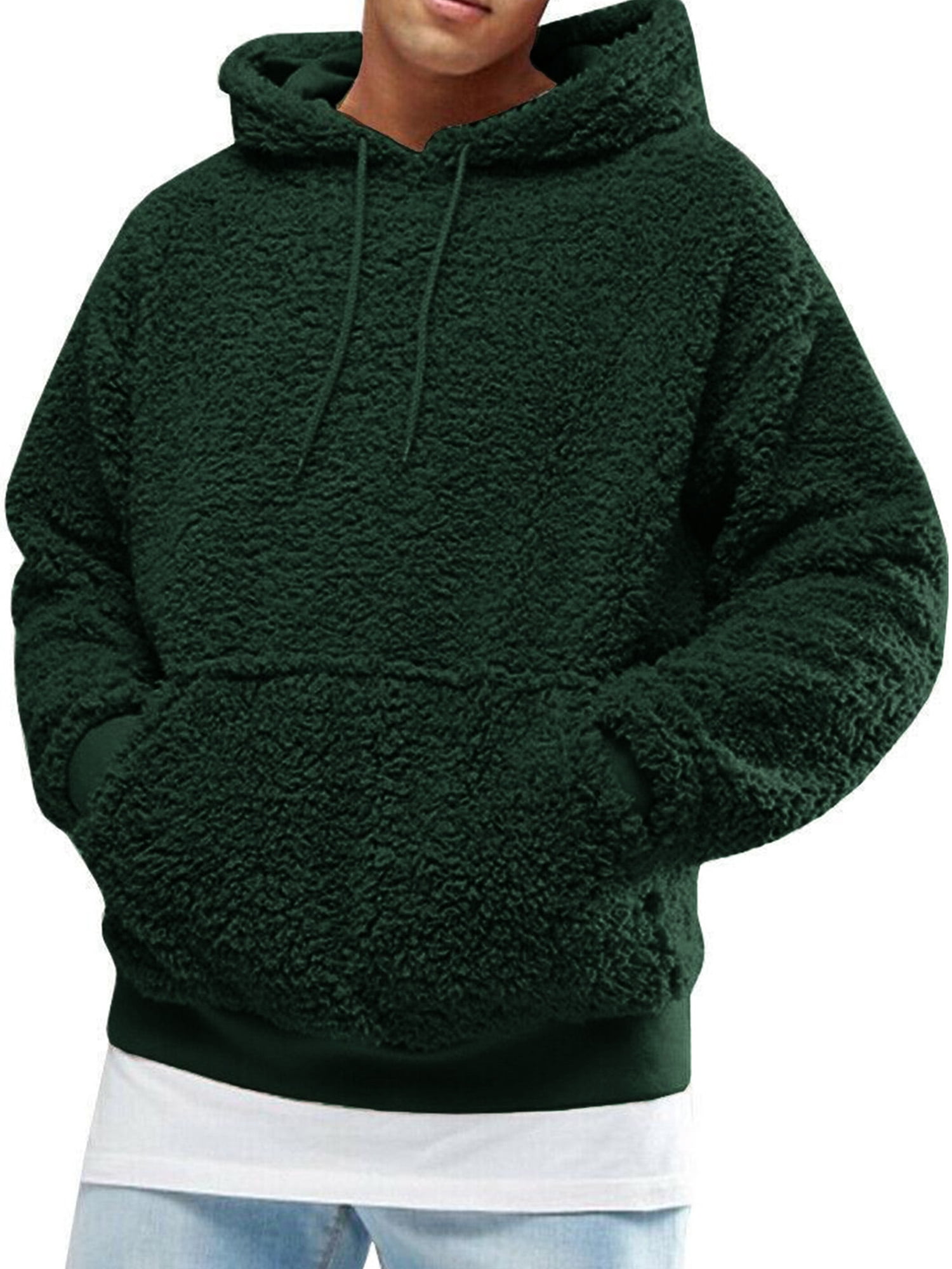 Sumen Teen Boys Outerwear Mens Winter Warm Hooded Sweatshirt Jacket with Pockets S-XXL