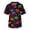 Black, variant on Halloween Tops for Men Plus Size V Neck Short Sleeve Nurse Pumpkin Bat Print Medical Uniform with Pockets Navy S