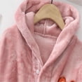 thumbnail image 6 of LYMAYTER 1-12Y Kids Toddler Hooded Bathrobe Casual Warmer Sleepwear Winter Tie-belt Robe Boys Girls‌, 6 of 7