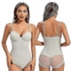 thumbnail image 4 of Underwire White Bodysuit Women Shapers Stretch Solid Color Silky Underwear Bodysuits Pink, 4 of 5