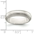 thumbnail image 3 of Sterling Silver 5mm Satin Finish Band (Size 6) Made In India qsfb050-6, 3 of 5