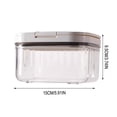 thumbnail image 3 of Airtight Pet Food Storage Container for Dog and Cat Food – Sealed Plastic Bin with Flip Top Lid, Space Saving Household Pet Food Storage Box 15x15x15cm, 3 of 5
