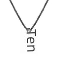 thumbnail image 2 of Collar con cruz de acero de titanio europea y americana para hombres y mujeres, accesorios de hip hop, colgante con letras, accesorios colgantes versátiles, 2 of 6