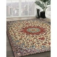 thumbnail image 3 of Ahgly Company Machine Washable Indoor Rectangle Traditional Brown Sugar Brown Area Rugs, 2' x 5', 3 of 7