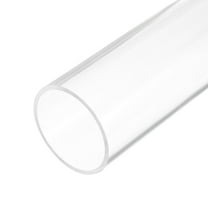 Uxcell Clear Rigid Acrylic Pipe 54mm ID x 60mm OD x 305mm Round Tube Tubing for Water