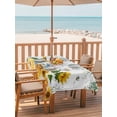 thumbnail image 2 of Outdoor Tablecloth with Umbrella Hole for Patio/Picnic/Party, Eucalyptus Leaves Waterproof Table Cloth Rectangle Table Cover Washable, Sunflowers Spring Watercolor Country Floral Bee (54"x 80"), 2 of 8