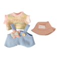 thumbnail image 3 of Ropa De Muñeca En Miniatura,Conjunto de ropa para muñecas,camisetas,ropa,juguete en miniatura,Monos y sombreros para muñeca niña,accesorios de vestir,Mini ropa de Traje T colorido, 3 of 8