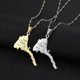 thumbnail image 1 of Eritrea Map With City Name Pendant Necklaces Women Girls Silver Color/gold Color Jewelry African Map Of Eritrean 253821--XG417, 1 of 5