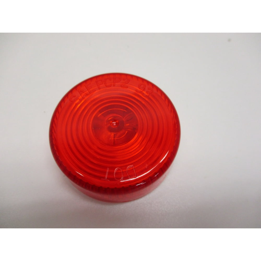 Red 2 inch Round Incandescent Truck Camper Trailer Marker Clearance