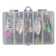 thumbnail image 7 of 10/Pack Fishing Lures Spinnerbait for Hard Metal Spinner Baits Kit with Tackle Box for Beginners and Experienced, 7 of 7