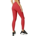 thumbnail image 4 of HCNTES Leggings for Women Graphic Plus Size Leggings Lifting Casual Workout Gym Leggings(Red,M), 4 of 9