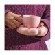 thumbnail image 5 of Juego de taza y platillo de café con flores Juego de taza y platillo lindo Taza de café de cerámica con platillo de girasol Latte Blanco, 5 of 5