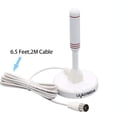 thumbnail image 3 of Antenne TV Portable Intérieur/extérieur avec Base Magnétique, Réception à 360°, Antenne TV Numérique Freeview, 4K 1080p VHF UHF (Blanc), 3 of 5