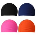 thumbnail image 1 of Gorro de natación elástico unisex Adultos Protección auditiva Gorro de baño (Azul oscuro), 1 of 8