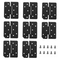 thumbnail image 4 of FRCOLOR  8 Pcs Folding Table Support Hinges Home Metal Deck Drywall Black, 4 of 8