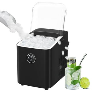 VIVOHOME Countertop Ice Maker,Self-Cleaning Portable Ice Maker Machine with  ETL,26Lbs/24H with Ice Scoop for Home/Kitchen/Party,Silver 
