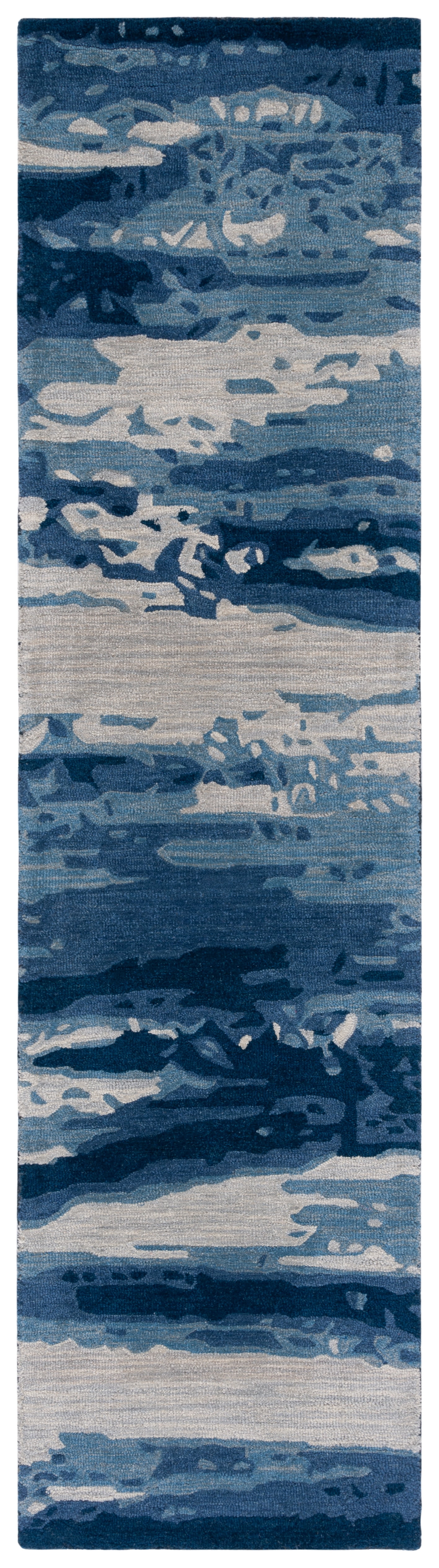 Safavieh Metro Jessy Camouflage Runner Rug, Blue/Ivory, 2'3" x 9'