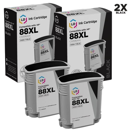 Remanufactured Cartridge Replacement for 88XL C9396AN High Yie (Black  2-Pack)