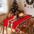 thumbnail image 4 of Tchckioa Merry Christmas Tablecloth,60x70 Inch Stain Resistant Table Cover for Holiday Party Decor, 4 of 7