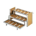 thumbnail image 3 of Cal Mil 1474 Eco Modern 9 Jar Display, 13.75" W x 13.75" D x 7" H, Silver, 3 of 3