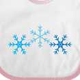 thumbnail image 4 of Inktastic Snowflakes Winter Christmas Gift Boys or Girls Baby Bib, 4 of 4