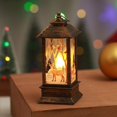 thumbnail image 1 of Adornos navideños Lámpara de viento navideña Lámpara de candelabro Luz de noche Lámpara de viento de llama Decoración de Papá Noel Regalos de Navidad, 1 of 6