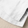 thumbnail image 2 of Women's Linen Shirts Short Sleeve Summer Loose Pollover Solid Color V-Neck Blouse Shirt White, 2 of 9