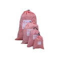 thumbnail image 2 of 4-Piece Travel Drawstring Bag Set for Luggage Organizer - Waterproof Nylon Packing Cubes for Clothes & Toiletries, 2 of 6