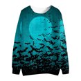 thumbnail image 3 of Puntoco Sudadera De Mujer Ropa De Color Sólido Estampado De Halloween Suéter Informal De Cuello Redondo Top Liquidación Puntoco Puntoco-6490, 3 of 4