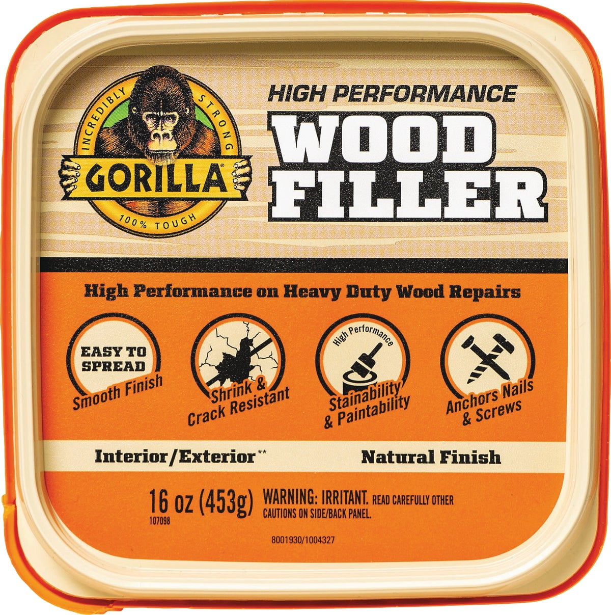 Gorilla Glue Gorilla Natural Wood Filler 16 Oz., Natural Wood