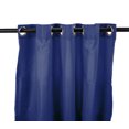 thumbnail image 5 of Jordan Manufacturing 54" x 84" Admiral Navy Solid Grommet Semi-sheer Outdoor Curtain Panel (2 Pack), 5 of 10