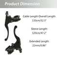thumbnail image 3 of Twist Handle bear Grip 7/8 inch (22 mm) Throttle Cable Clutch Brake Lever Fit for Honda Baja Doodlebug 51 inch (130 cm), 3 of 9