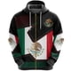 thumbnail image 3 of Sudadera con capucha y cremallera vintage para hombre, con estampado de bandera mexicana, moda urbana, manga larga, jerséis holgados de gran tamaño 2024, 3 of 4