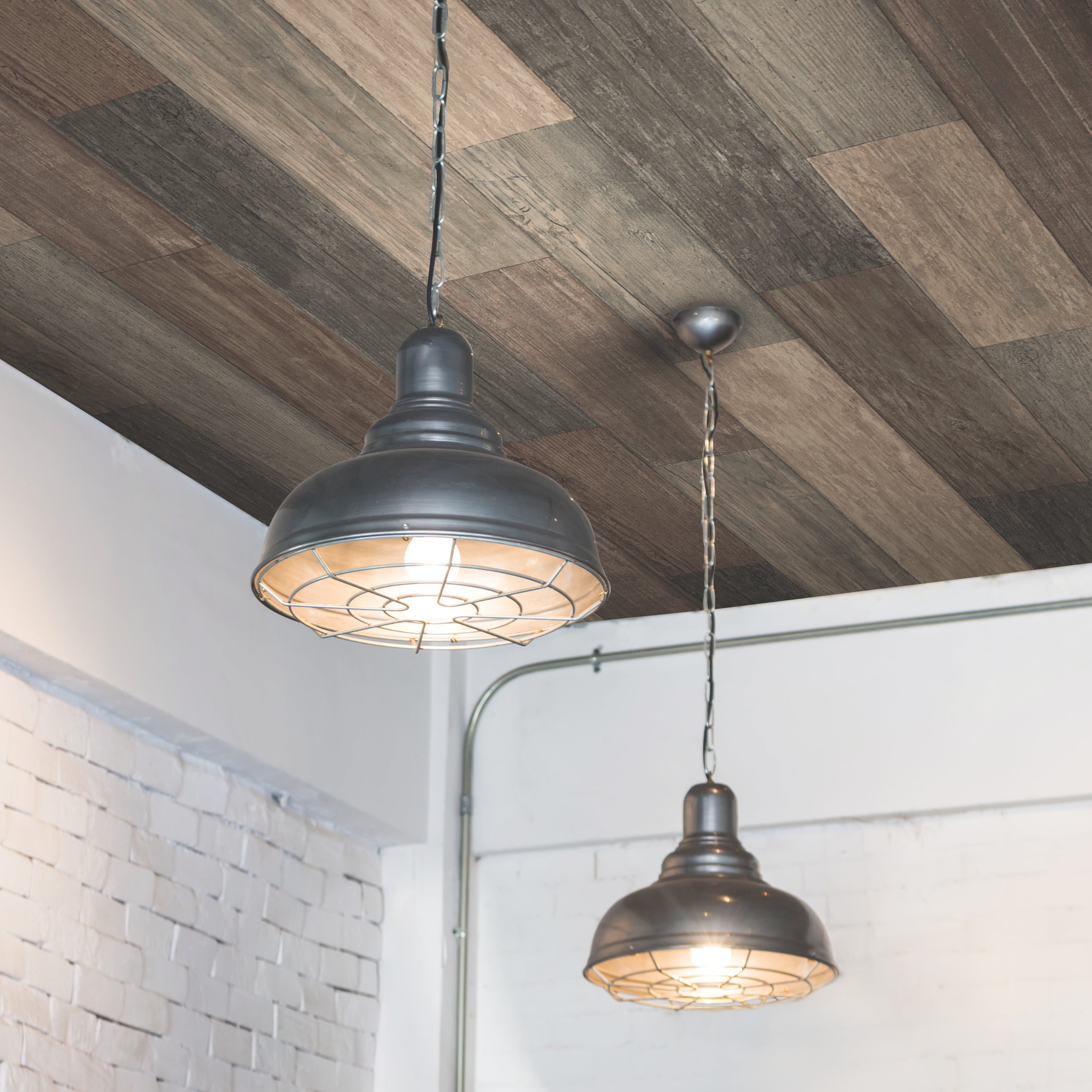 RoomMates Dark Brown Weathered Wood Plank Peel and Stick Wallpaper, 20.5 in x 18 ft