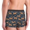 thumbnail image 3 of Uemuo Reindeer Pattern Men's Boxer Briefs,Trunk Anti-Chafing,Comfortable, Durable, and Stylish Underwear-X-Large, 3 of 9