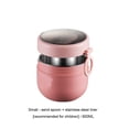 thumbnail image 4 of Matsuzay Fiambrera de 600ml de acero inoxidable, portátil, para escuela, senderismo, comida, frutas, contenedor de desayuno, fiambrera lavable para Mostrada Rosado Matsuzay HA072903-03, 4 of 6