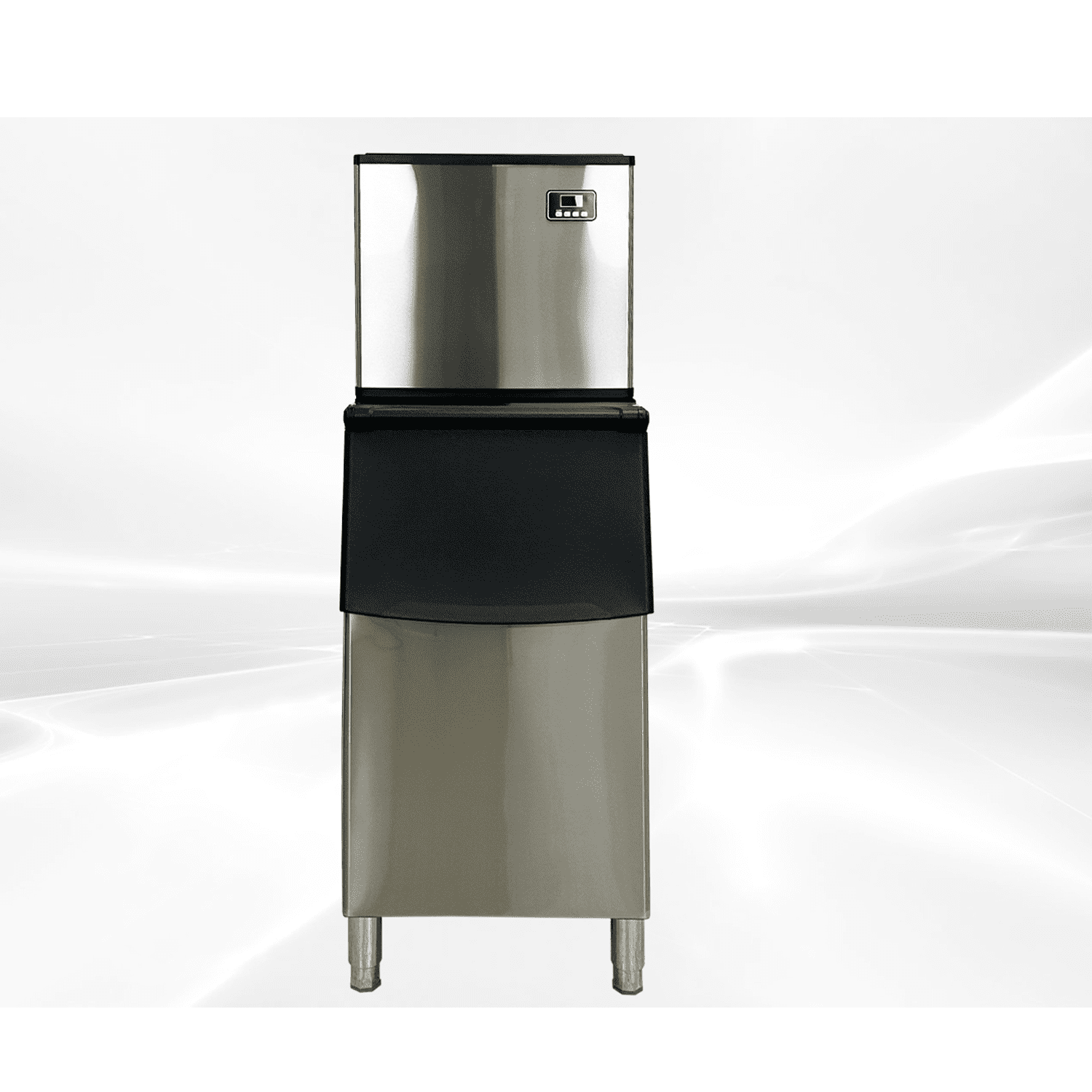 Commercial Ice Maker  400Lbs/24H, ETL, 200Lbs Storage, Ice Ready in 8-15 min, Stainless Steel Ice Maker for Bar/Cafe/Restaurant/Business