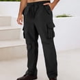 thumbnail image 2 of Pantalon de Travail Européen Mode Homme Jambe Droite Coupe Décontractée Légèrement Évasée pour Usage Quotidien Décontracté, 2 of 9